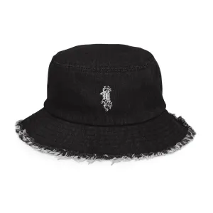 Maadish | Distressed denim bucket hat (colors available)