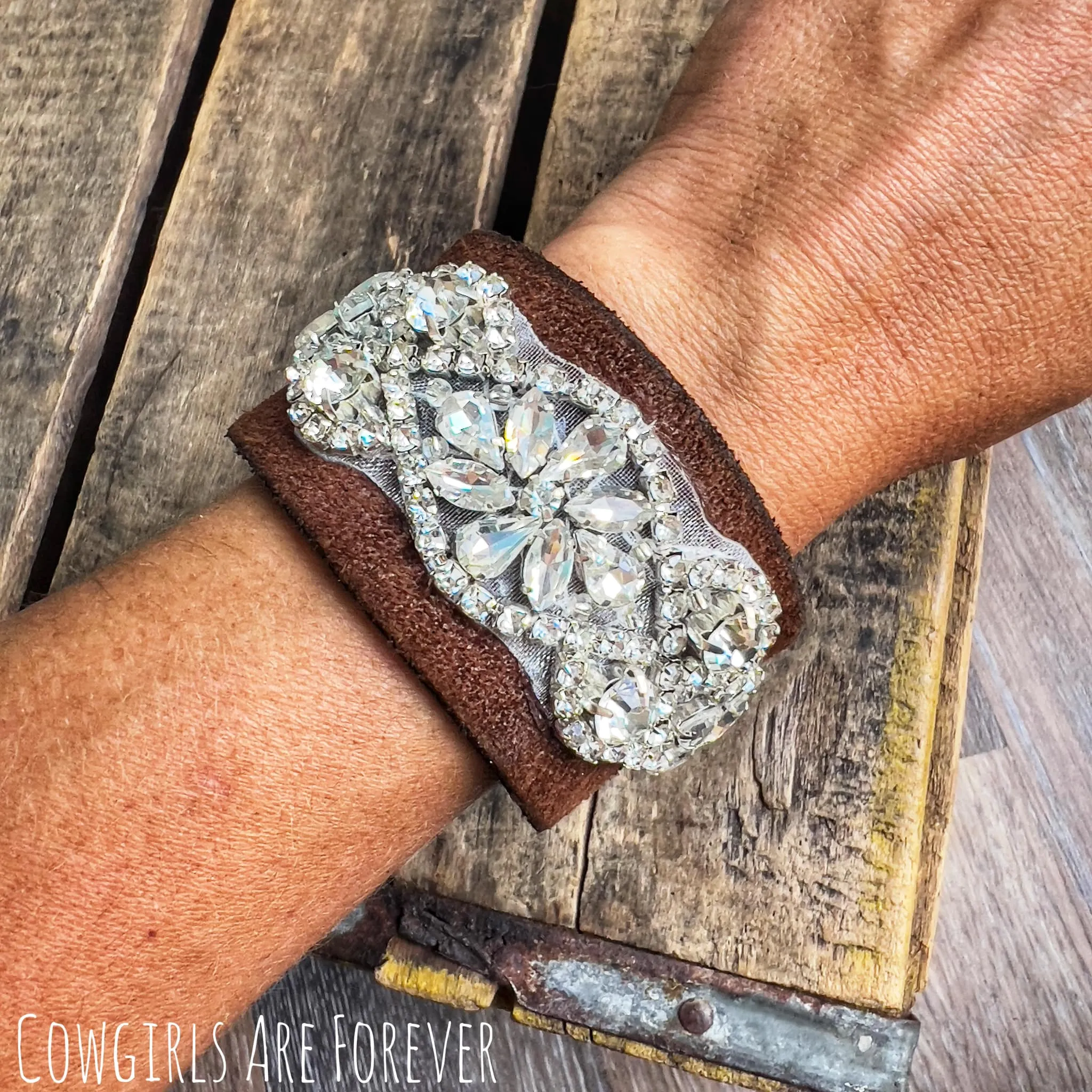 Maci Mae Collection | Rustic Rhinestone Cuff Bracelet