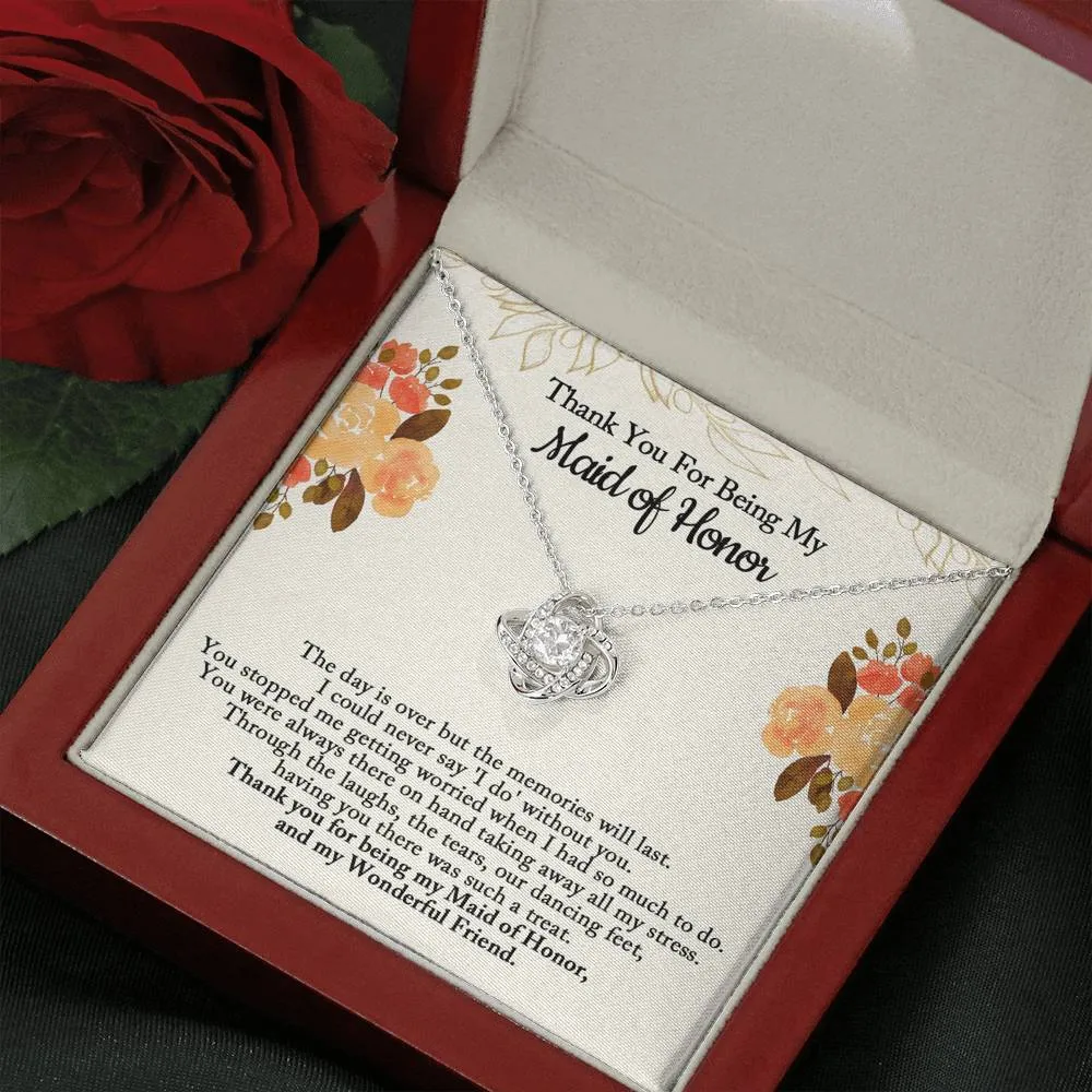 Maid of Honor Gift, Maid of Honor Necklace, Matron of Honor, Maid of Honor Thank You Gift, Thank You Gift From Bride