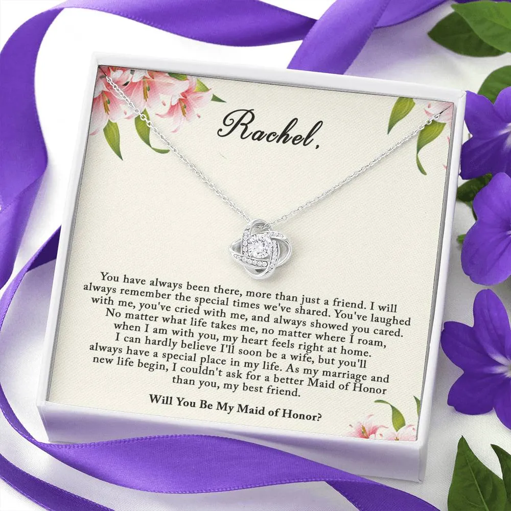 Maid of Honor Proposal Gift, Will You Be My Maid Of Honor Gift Necklace
