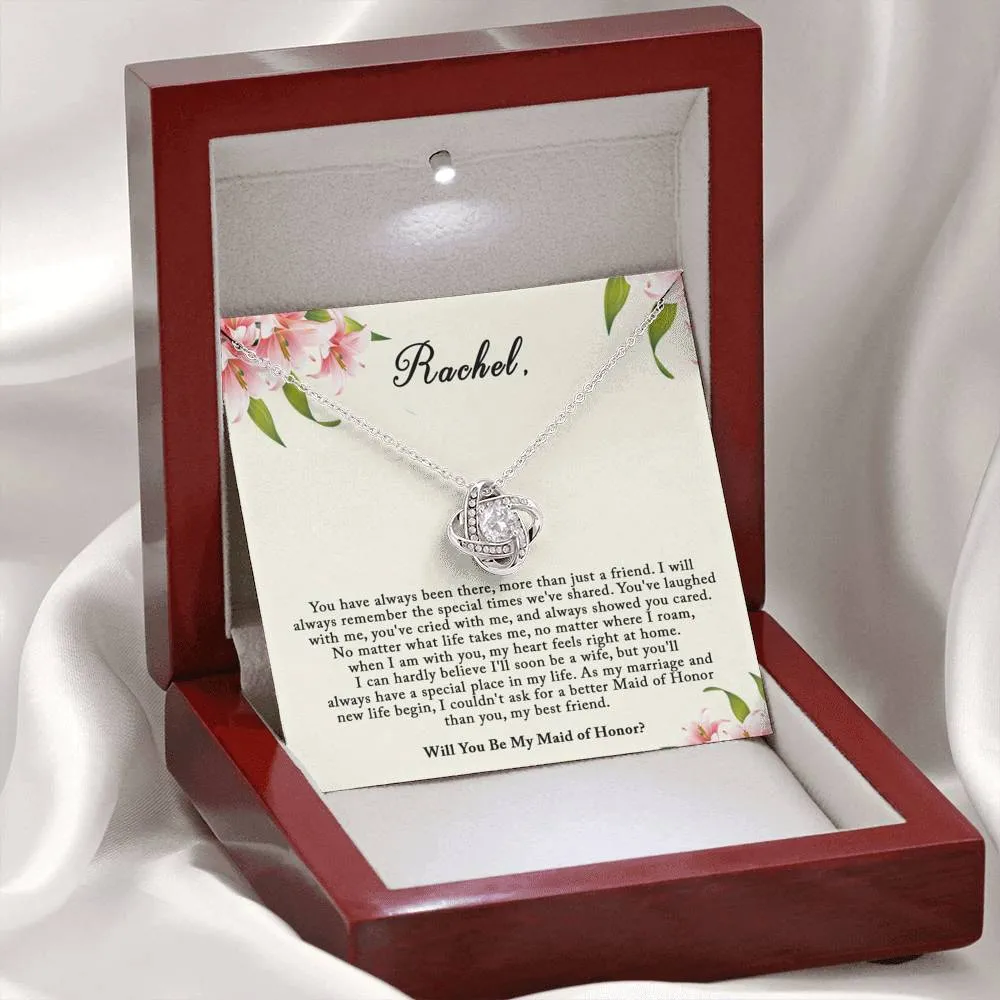 Maid of Honor Proposal Gift, Will You Be My Maid Of Honor Gift Necklace