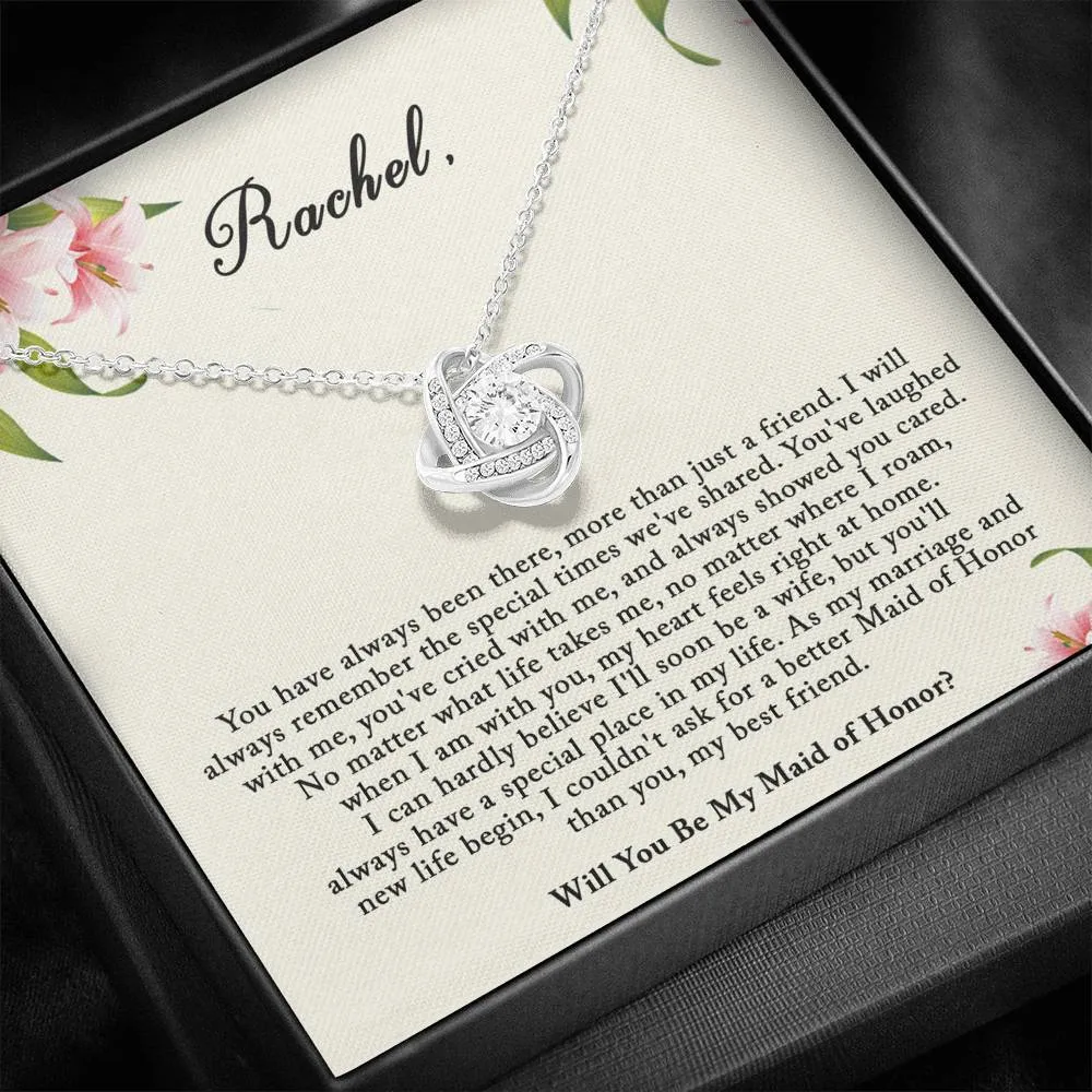 Maid of Honor Proposal Gift, Will You Be My Maid Of Honor Gift Necklace