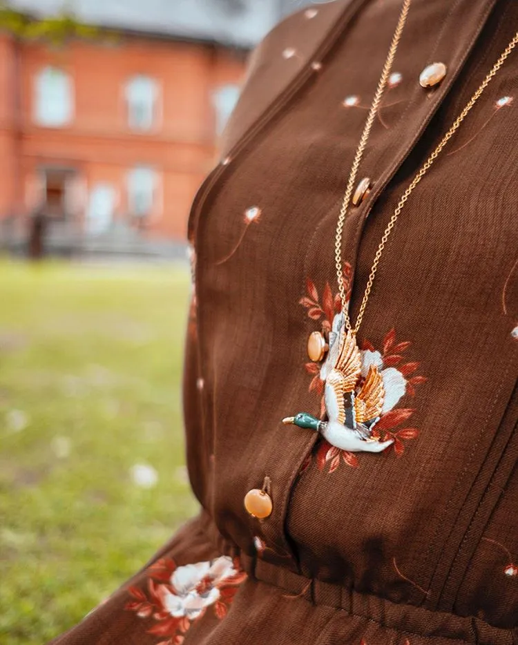 Mallard Duck Necklace | Ballerine Bird