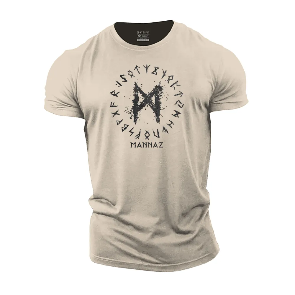 Mannaz Rune Cotton T-Shirt