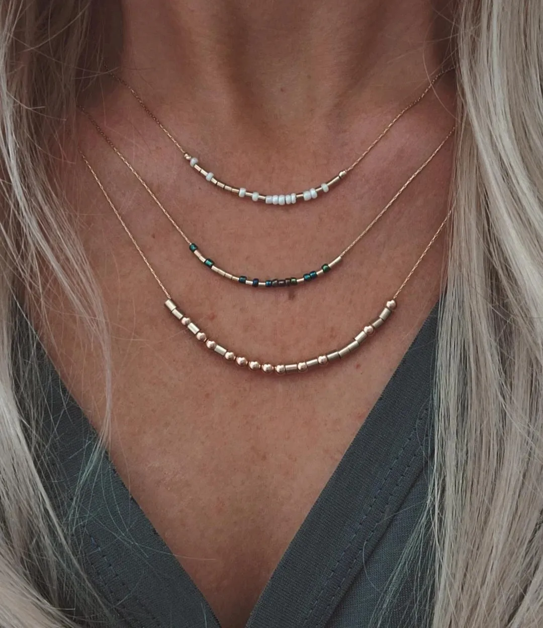 Maui Strong Morse Code Necklace #1