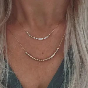 Maui Strong Morse Code Necklace Seed Beads