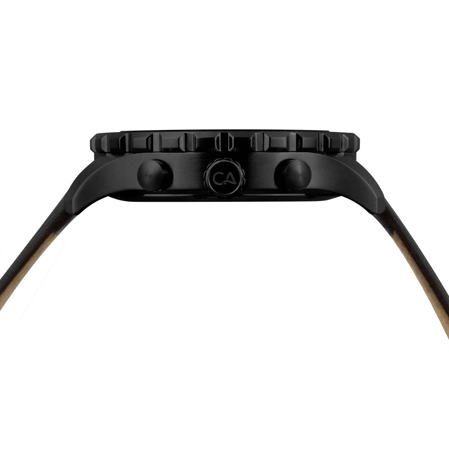 Mavericks Chrono Leather All Black Red