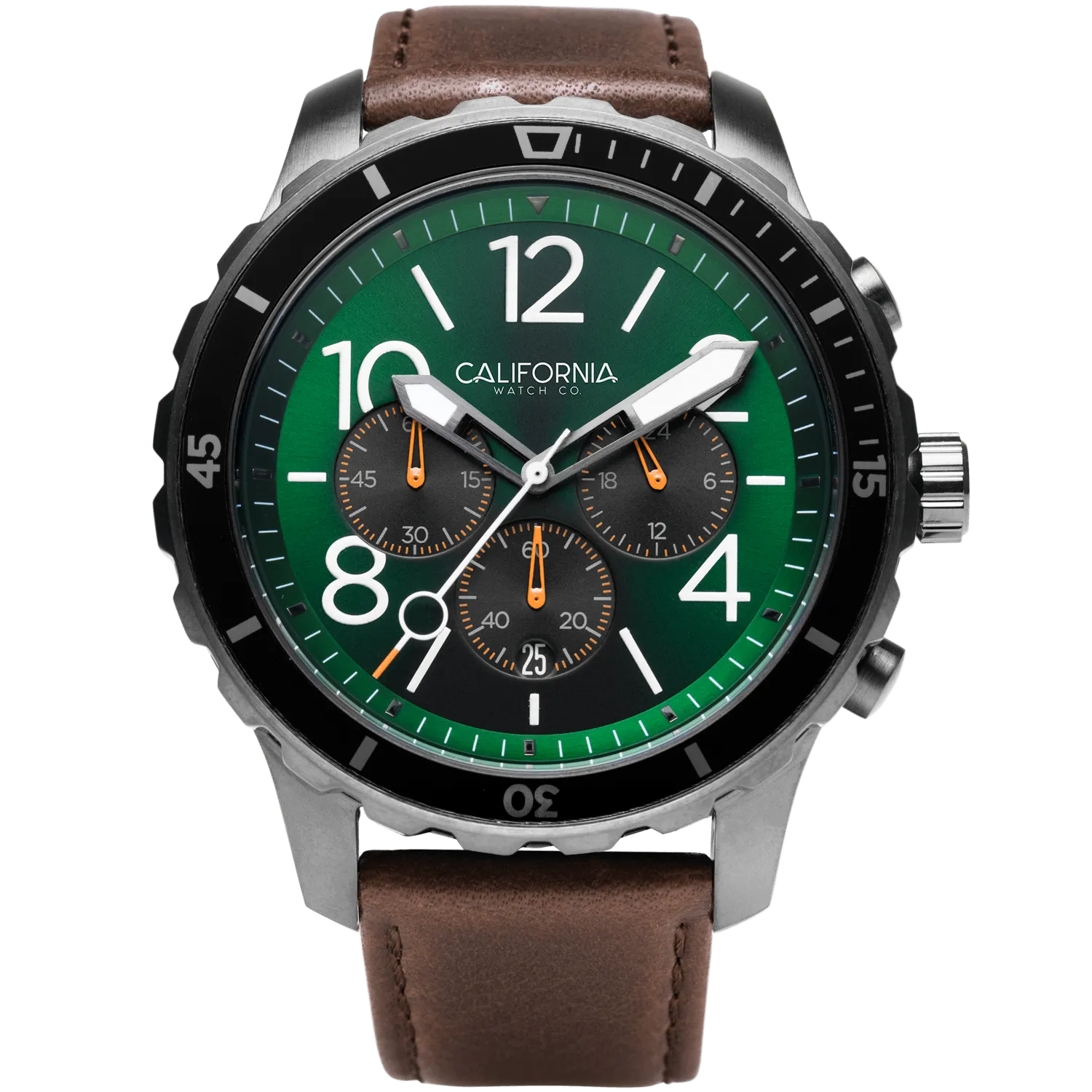 Mavericks Chrono Leather Dark Brown Green