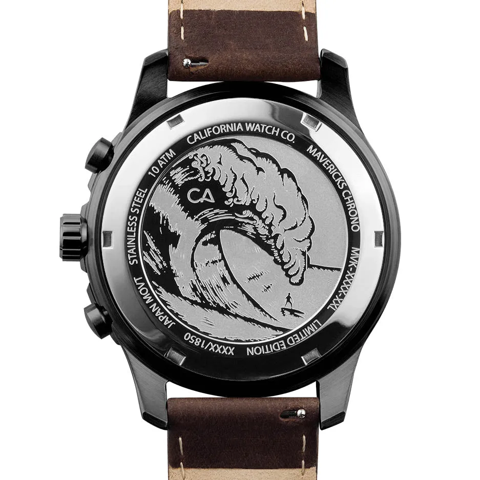 Mavericks Chrono Leather Dark Brown Green