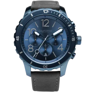 Mavericks Chrono Leather Deep Blue Gray