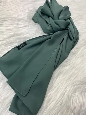 Medina Silk Chiffon - Teal Green