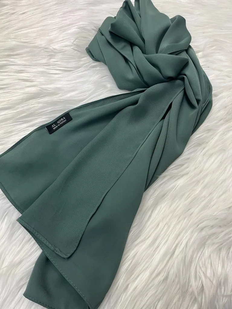 Medina Silk Chiffon - Teal Green