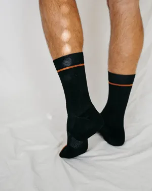 Men's Black and Brown Crew