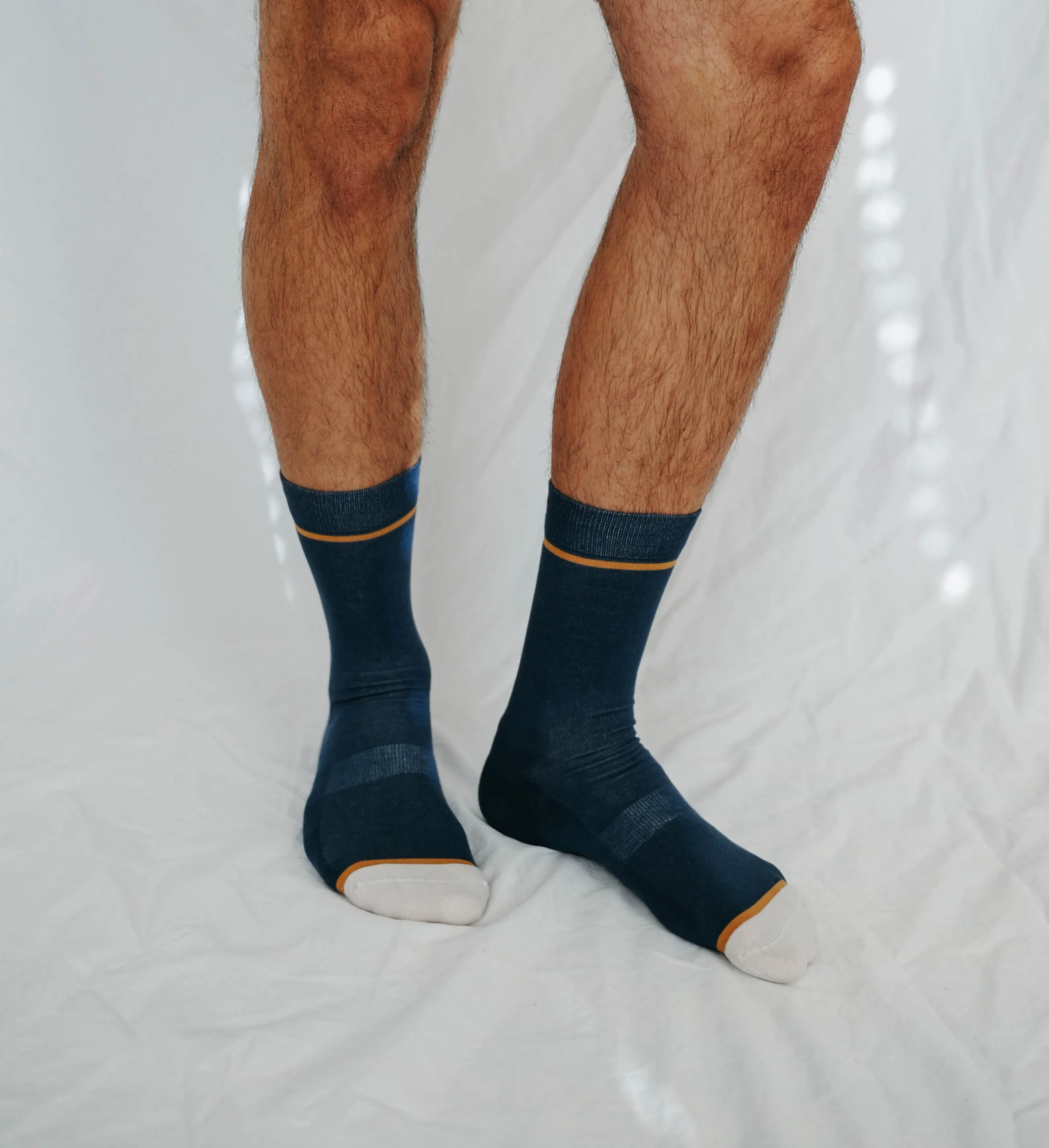 Men's Navy and Gold Crew