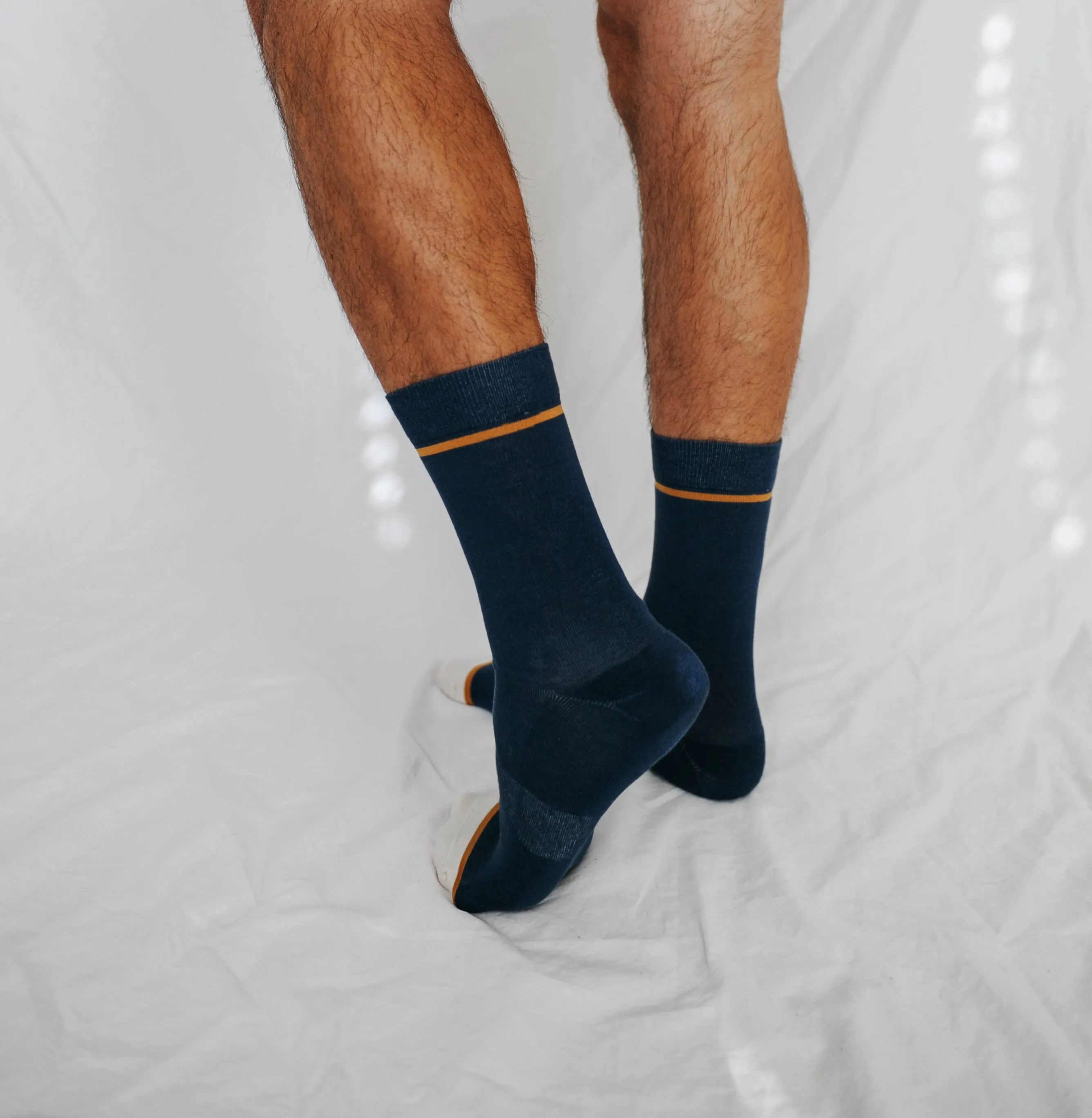 Men's Navy and Gold Crew