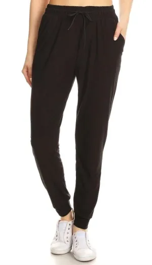 Milk Silk Joggers Buttery Soft Solid Basic with Side Pockets