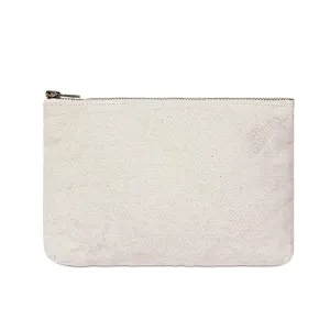 Mini White Denim Pouch