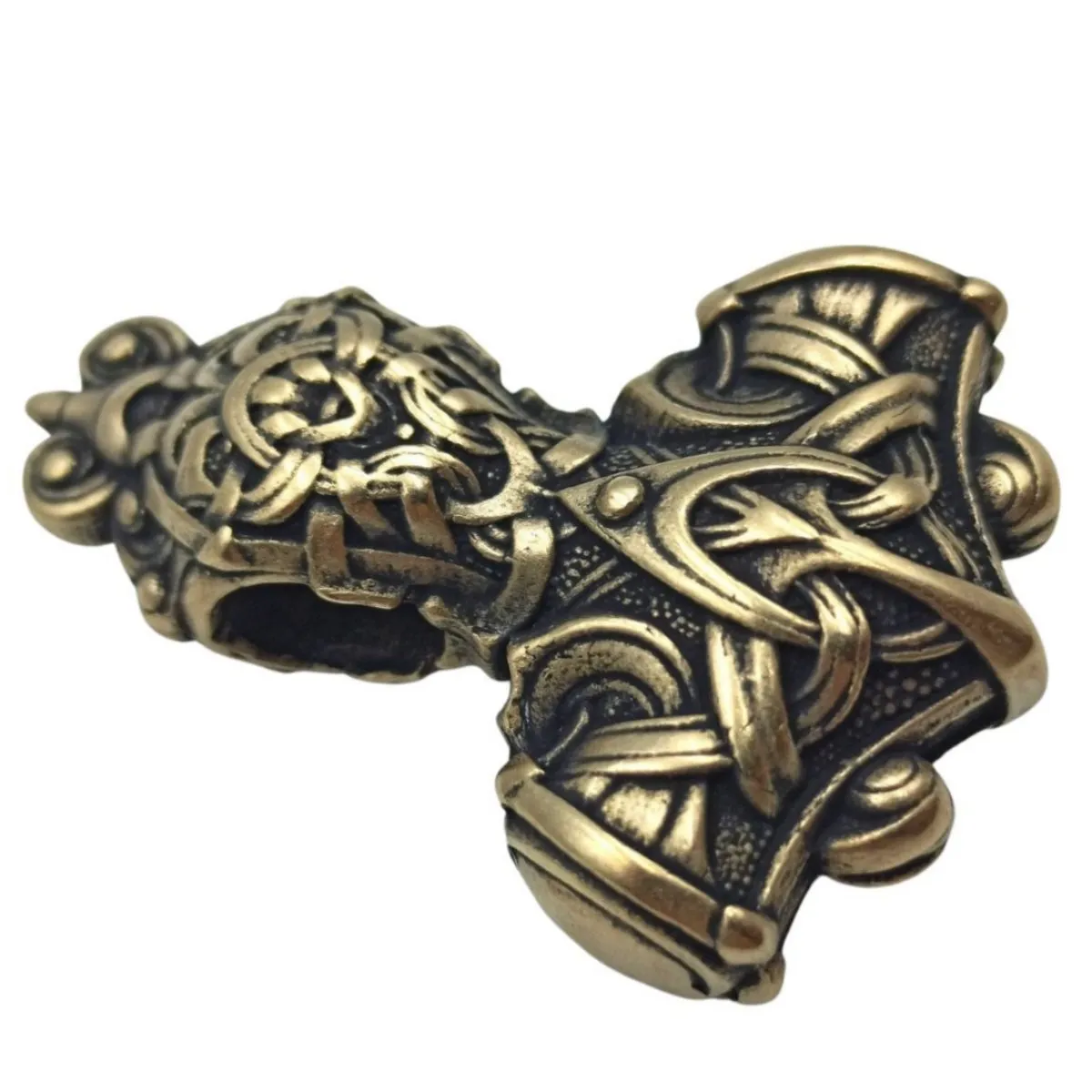 Mjolnir bronze pendant