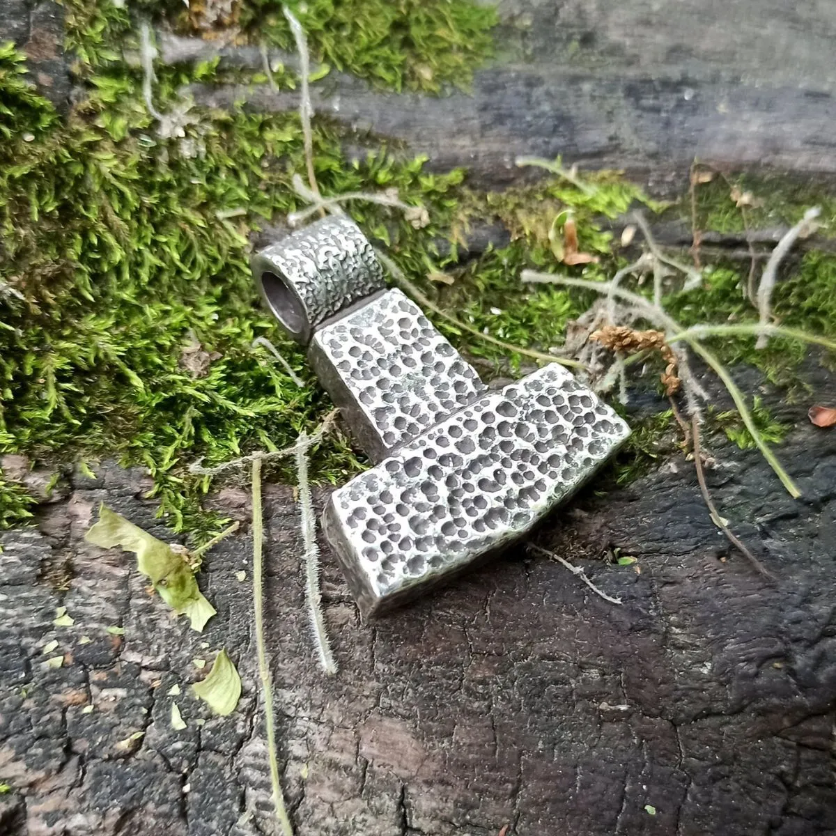 Mjolnir reenactment silver pendant