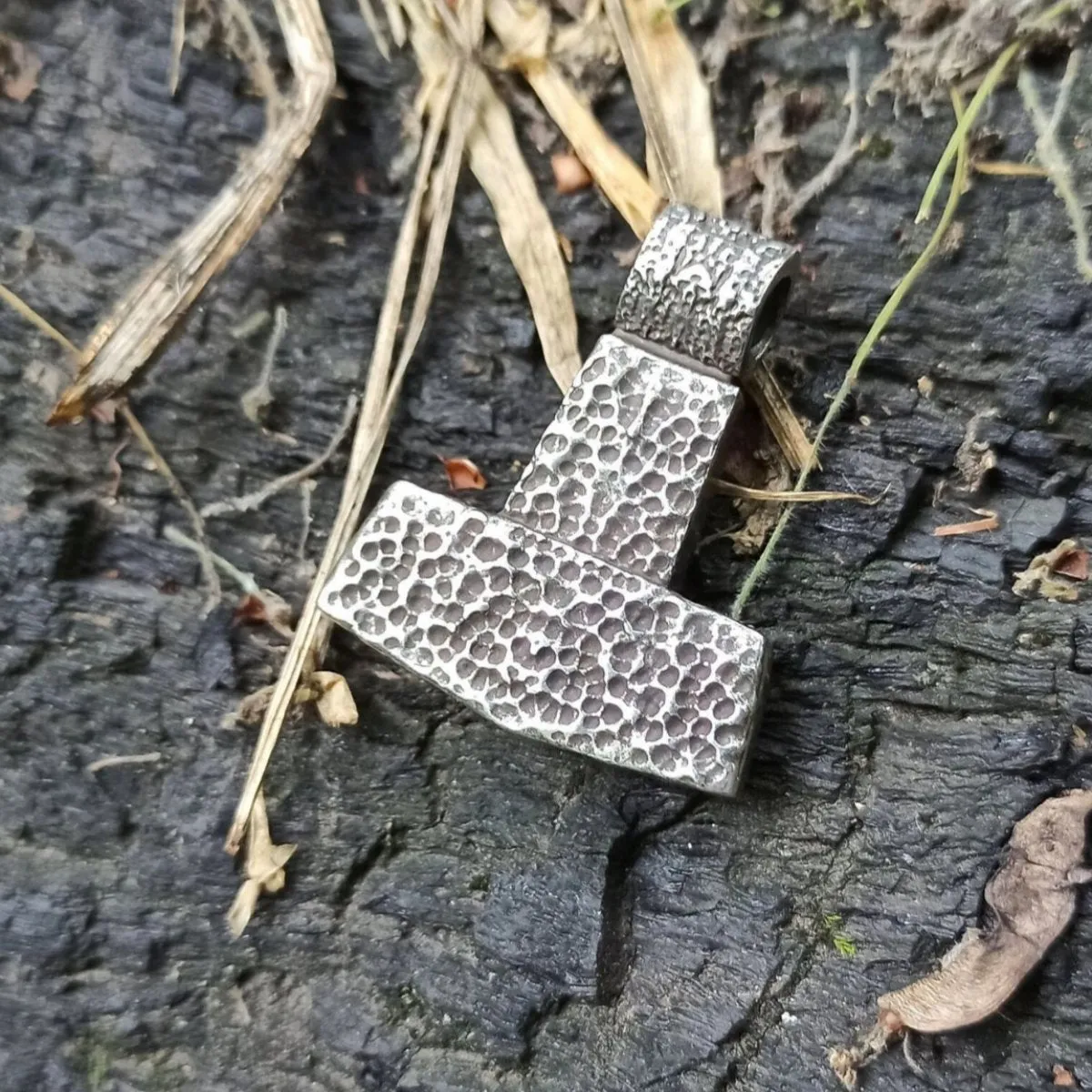 Mjolnir reenactment silver pendant