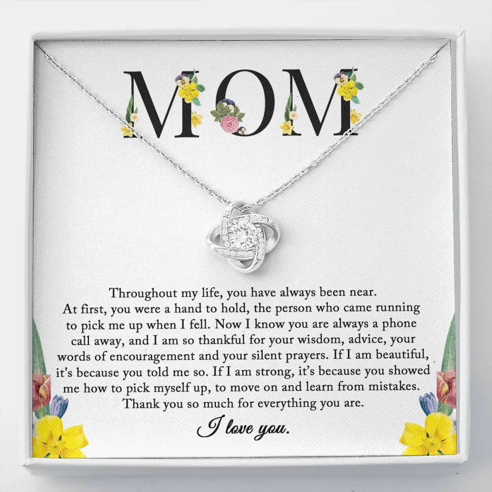 Mom Necklace, Birthday Gift for Mom From Daughter, Sentimental Gifts For Mom, Thank You Mom, Mom Necklace, Mother's Day Gifts