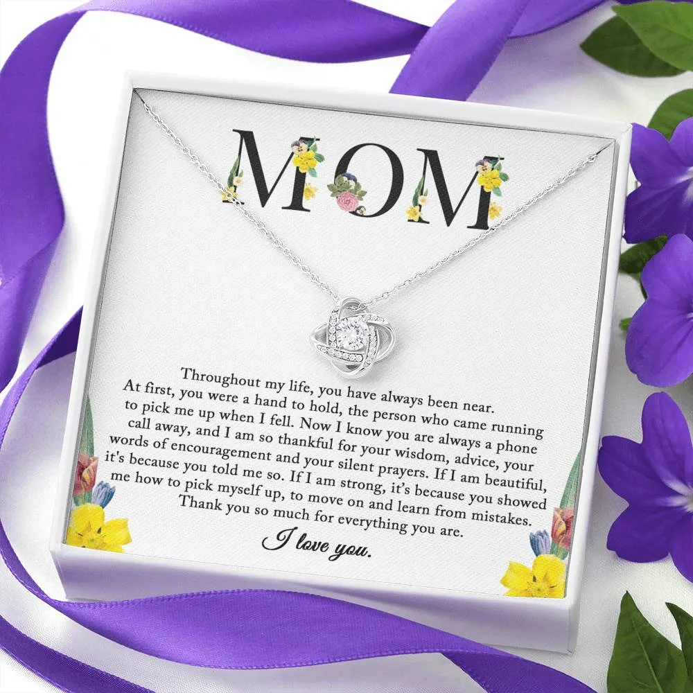 Mom Necklace, Birthday Gift for Mom From Daughter, Sentimental Gifts For Mom, Thank You Mom, Mom Necklace, Mother's Day Gifts