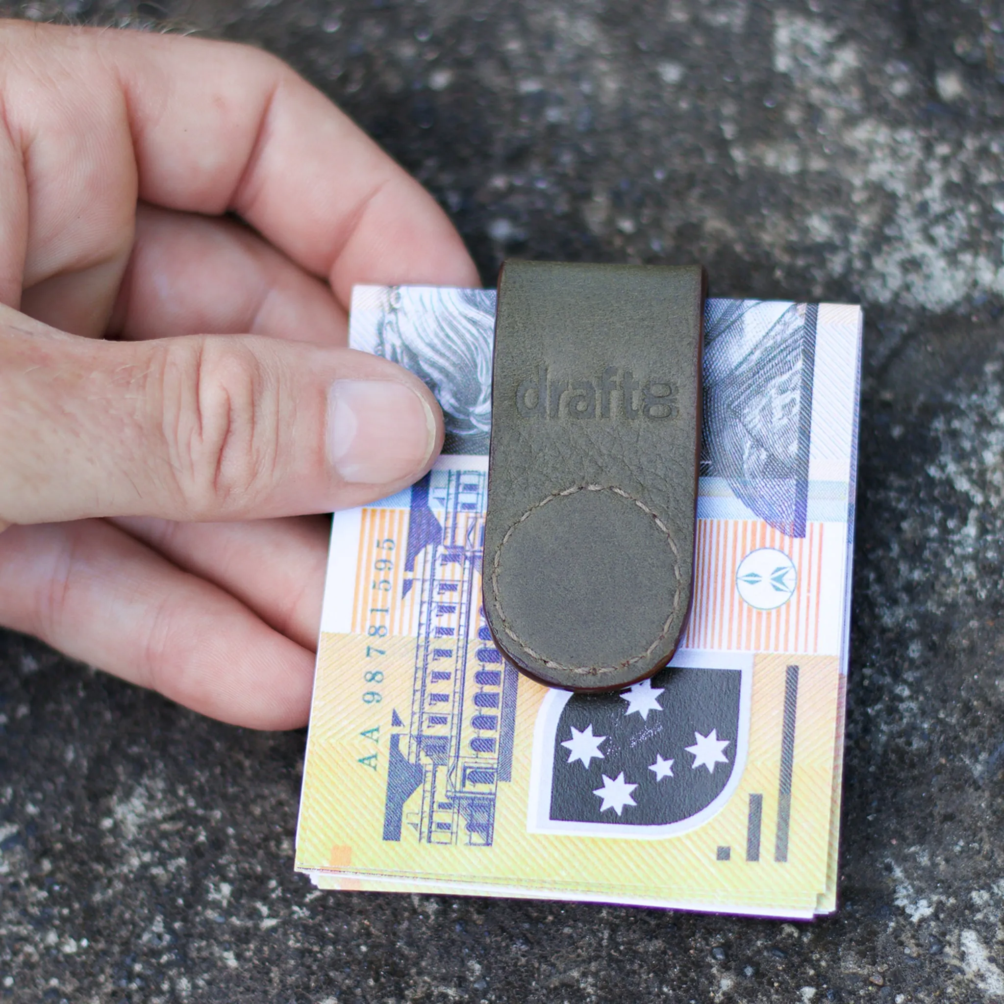 Money Clip B/B Olive