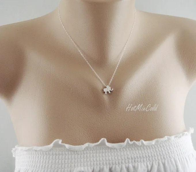 Monogram Elephant Necklace