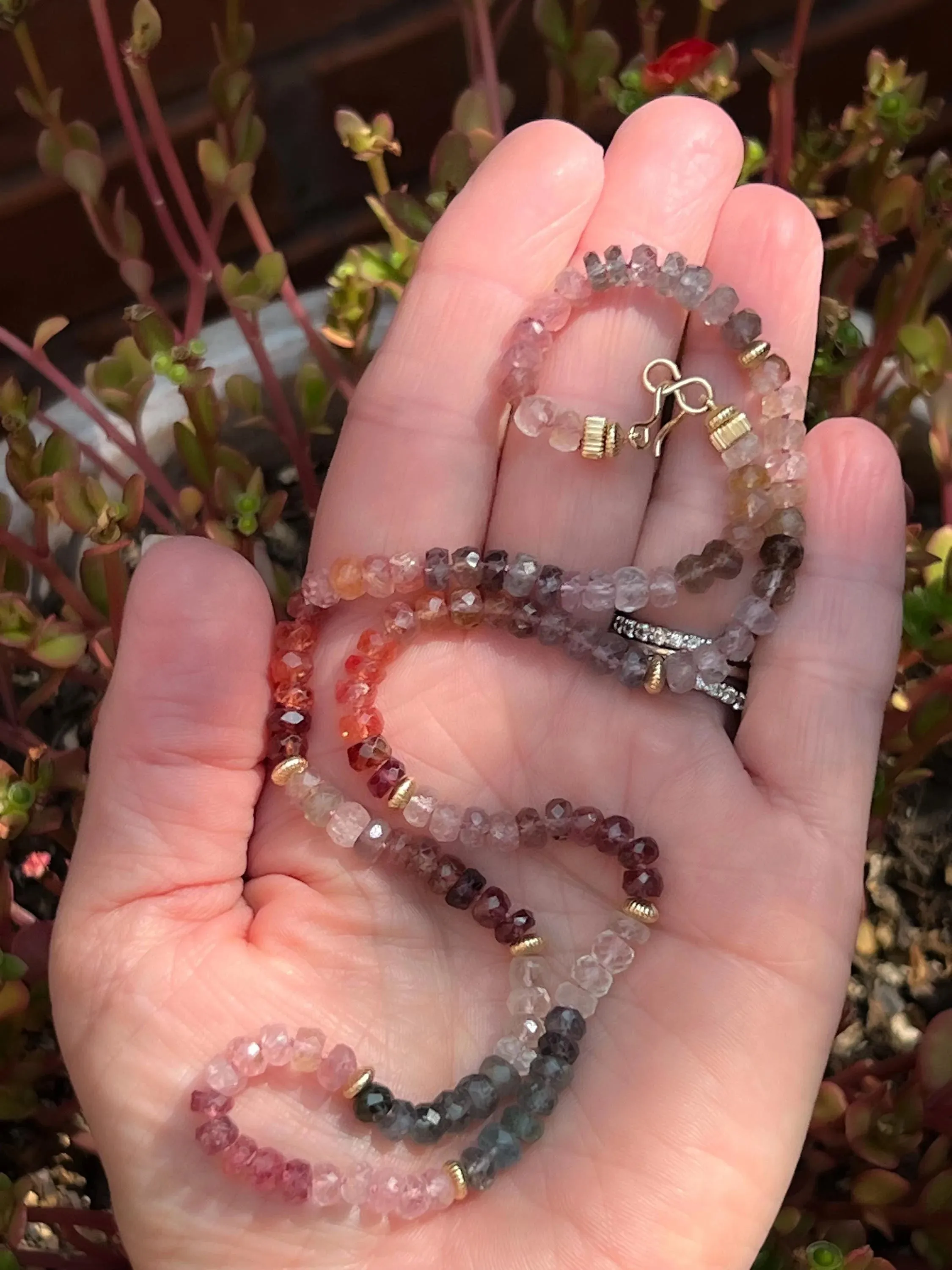 Multi Color Spinel Necklace