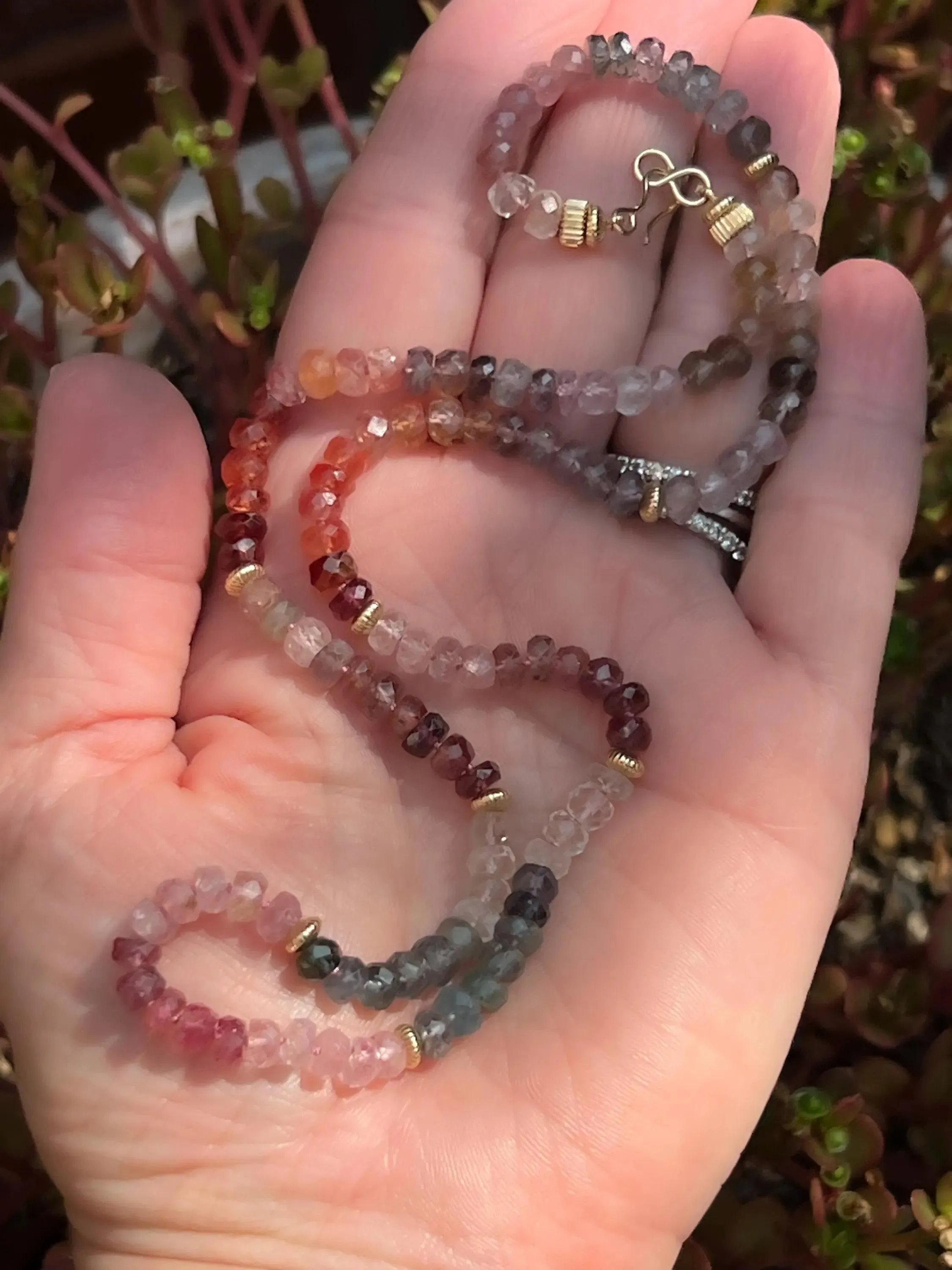 Multi Color Spinel Necklace