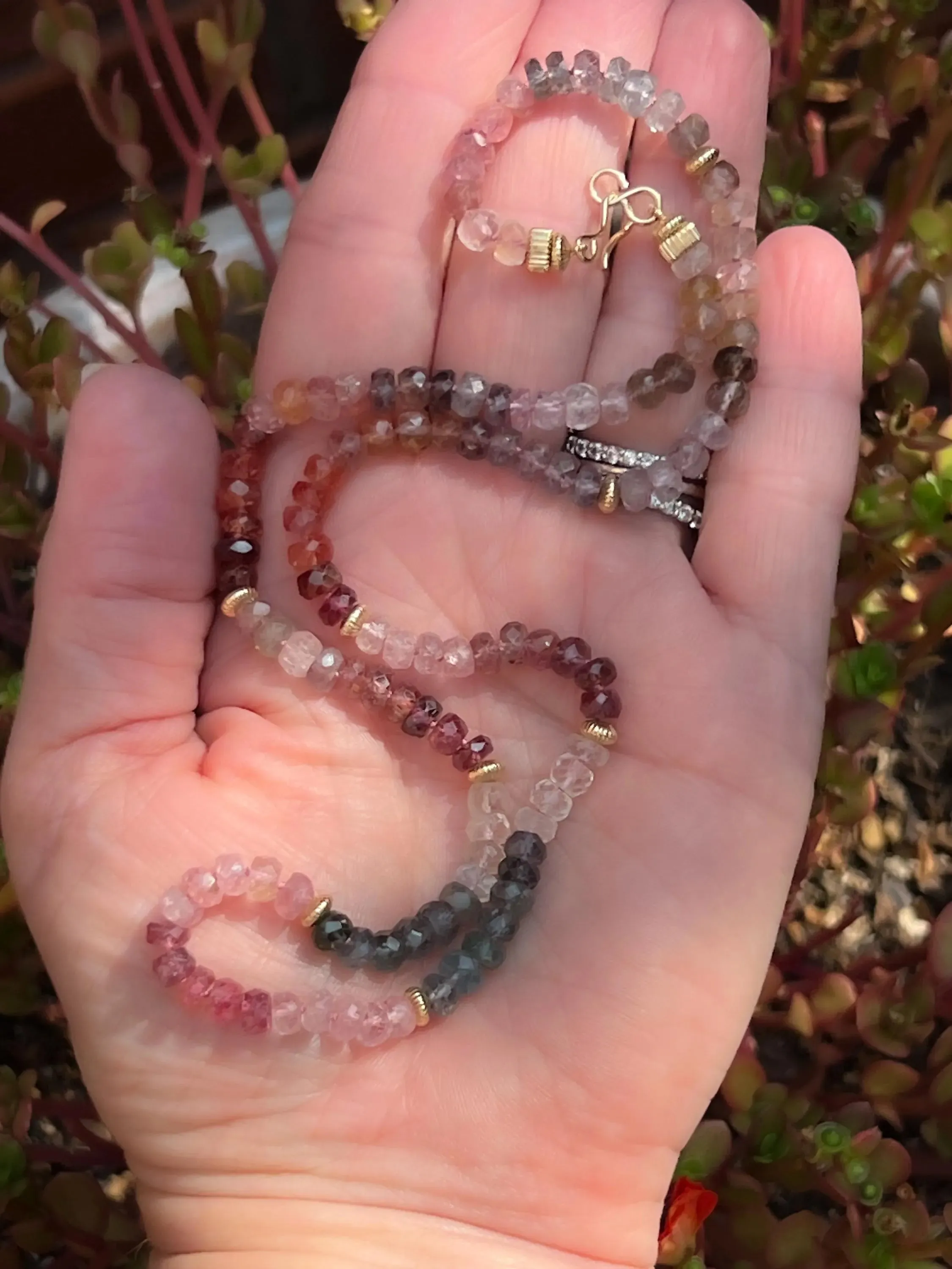 Multi Color Spinel Necklace