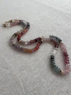 Multi Color Spinel Necklace