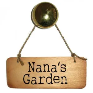 Nana's Garden Wooden Sign