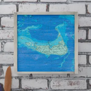 Nantucket Chart Map 24” x 24” Wall Art