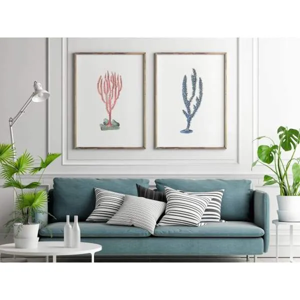 Nantucket | Set of 2 coral prints