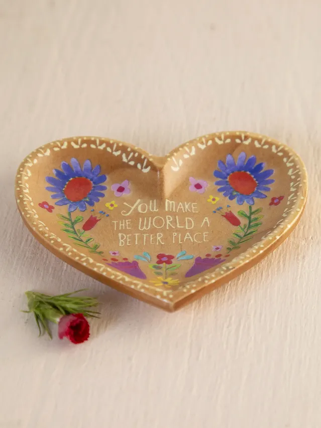 Natural Life Wooden Trinket Dish