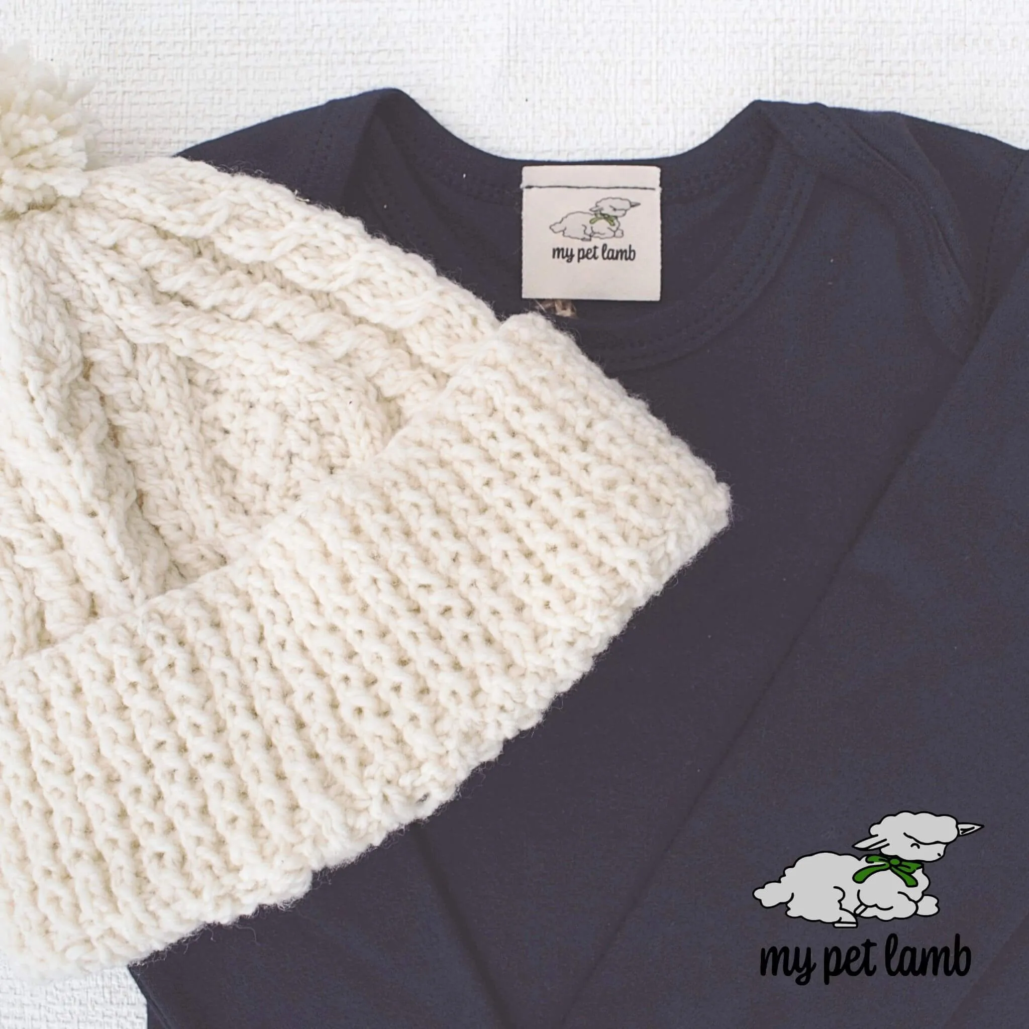 Navy Blue Cotton Romper Suit