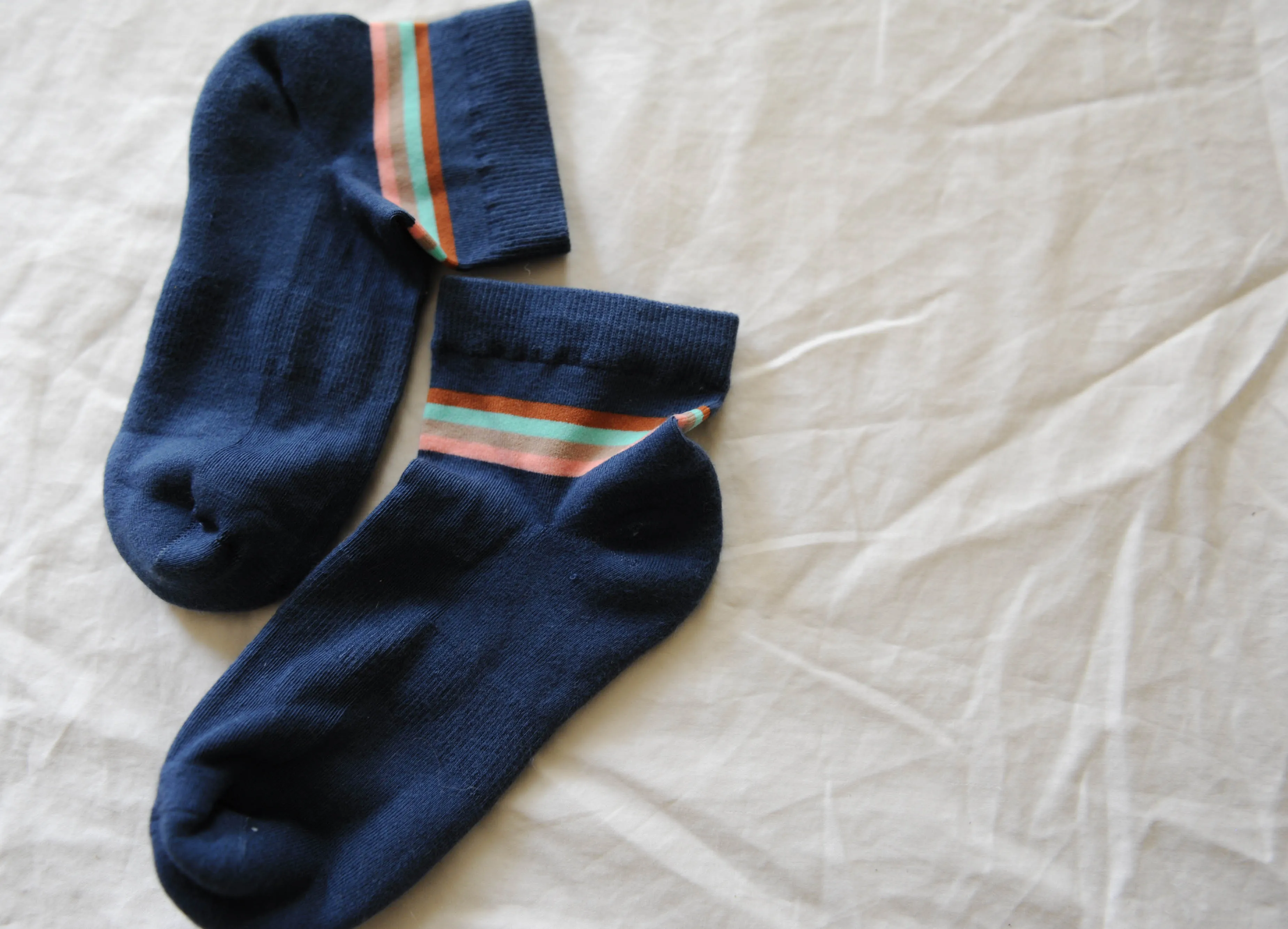 Navy Retro Stripe Shorty