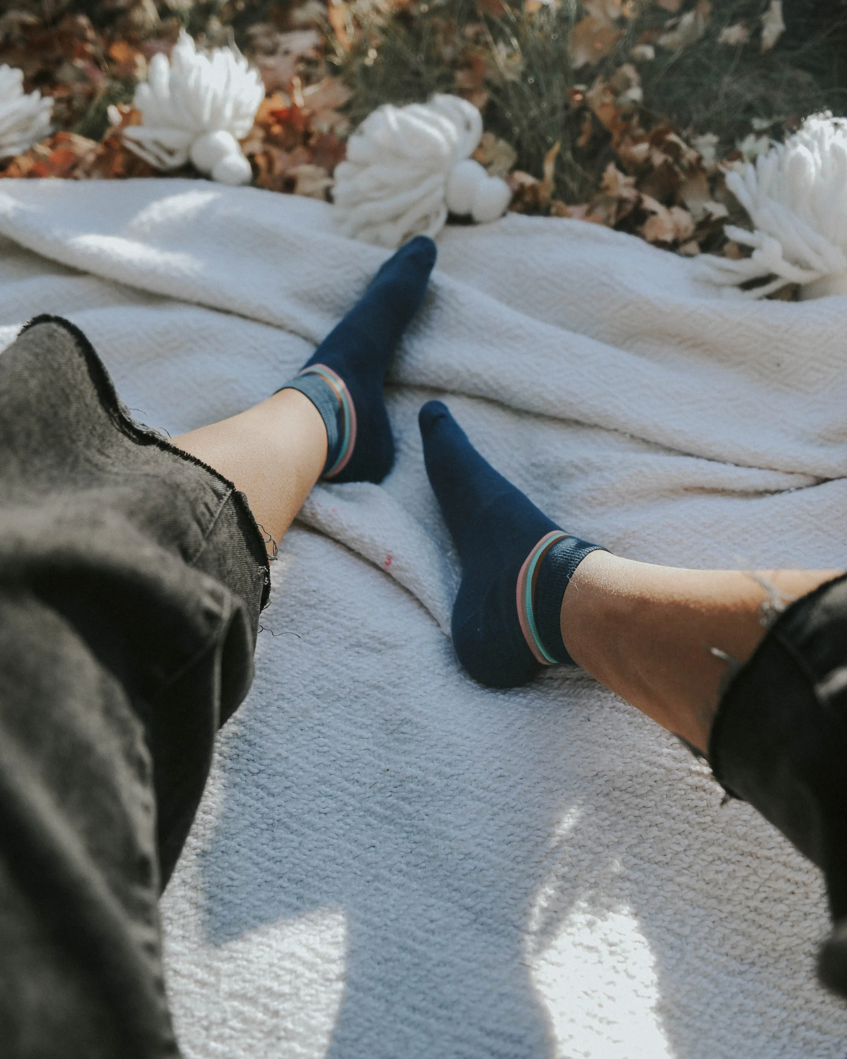 Navy Retro Stripe Shorty