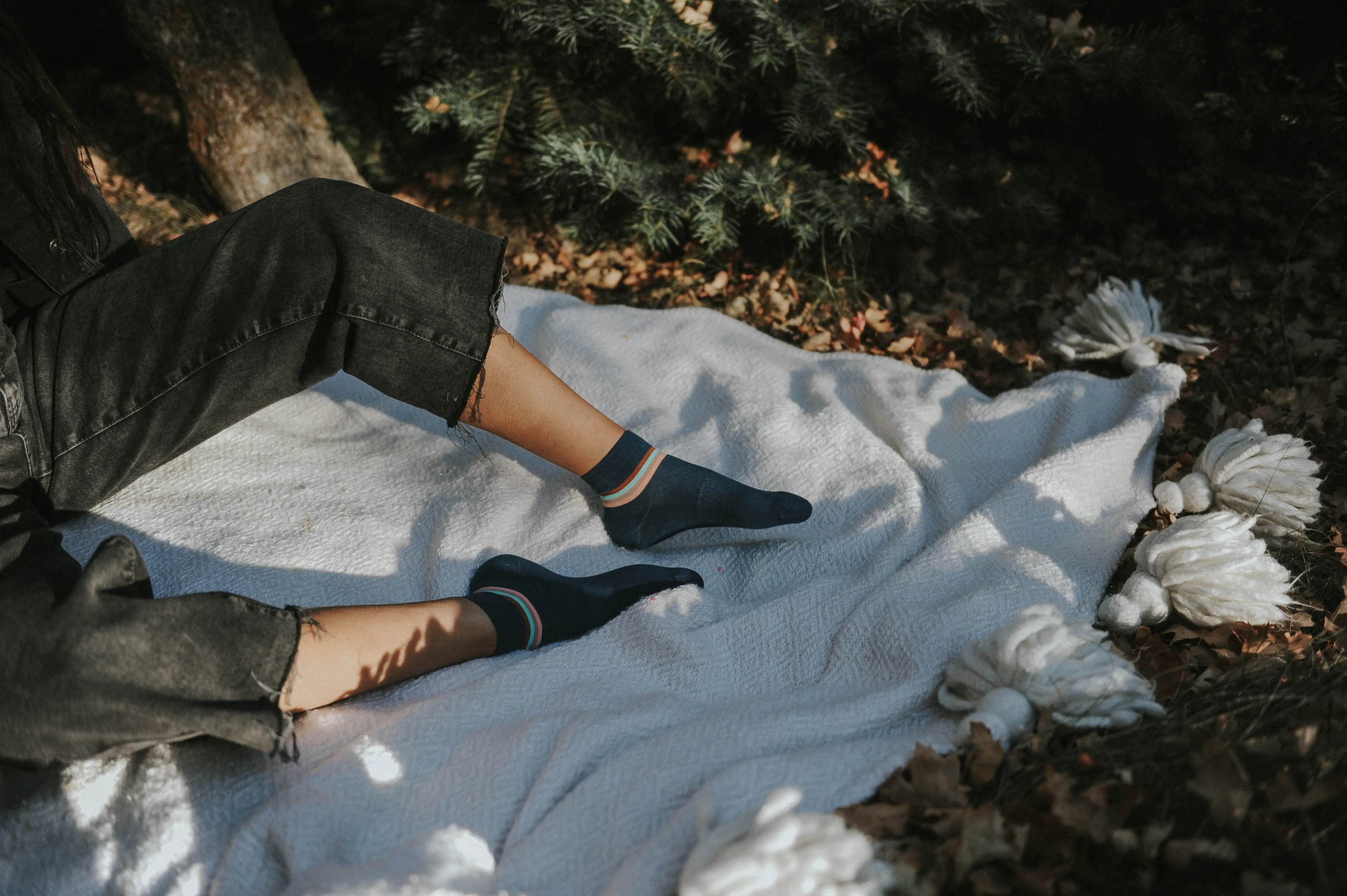 Navy Retro Stripe Shorty