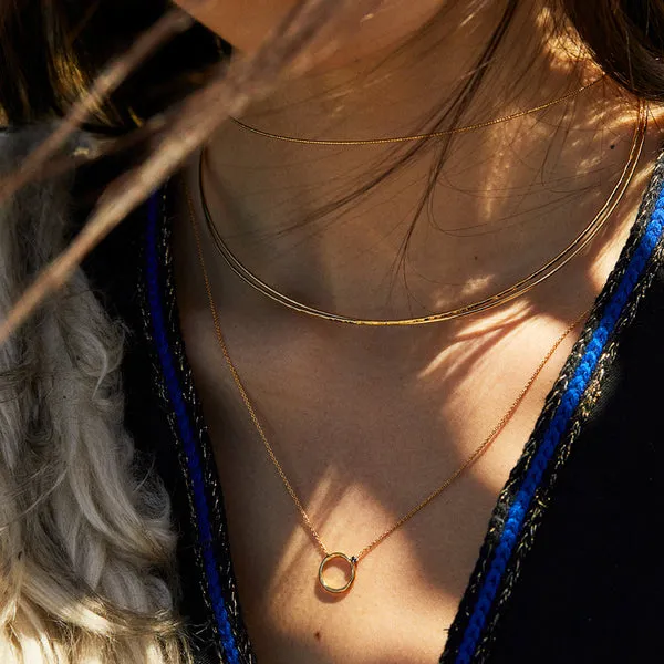 necklace Alize_s : white opal