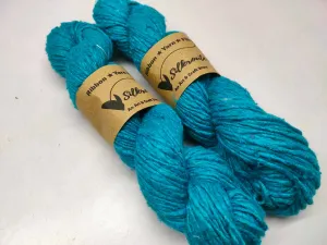 Noil Silk Yarn Sea Blue