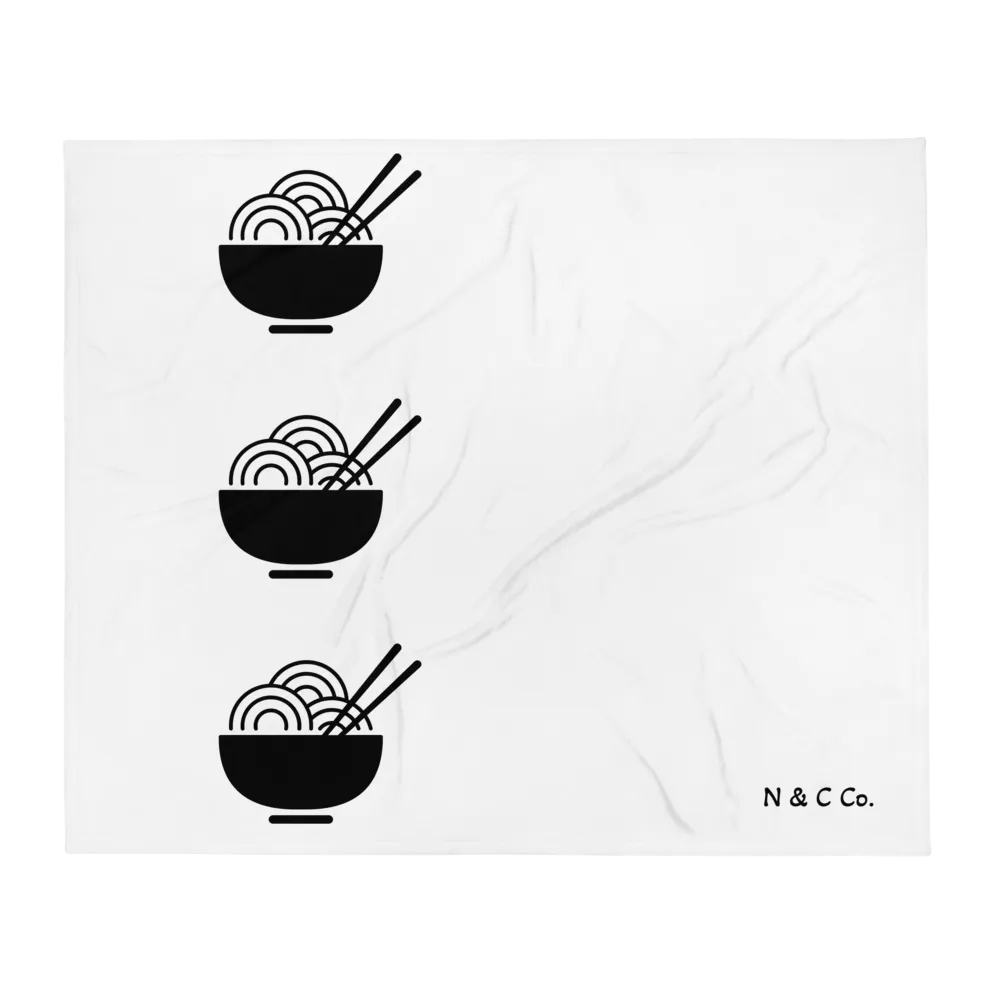 Noodle Bowl Throw Blanket