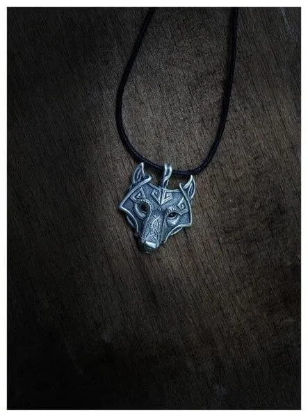 Nordic Wolf Steel Necklace