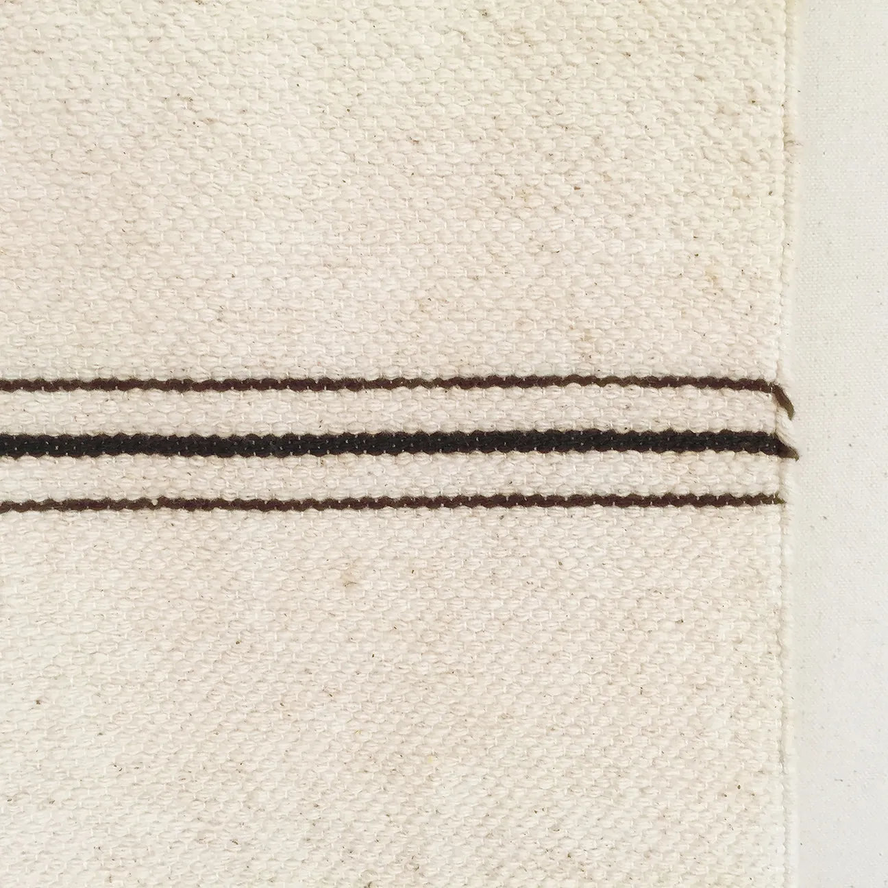 Offset Stripe Hand Loomed Cotton Throw-60 x78"