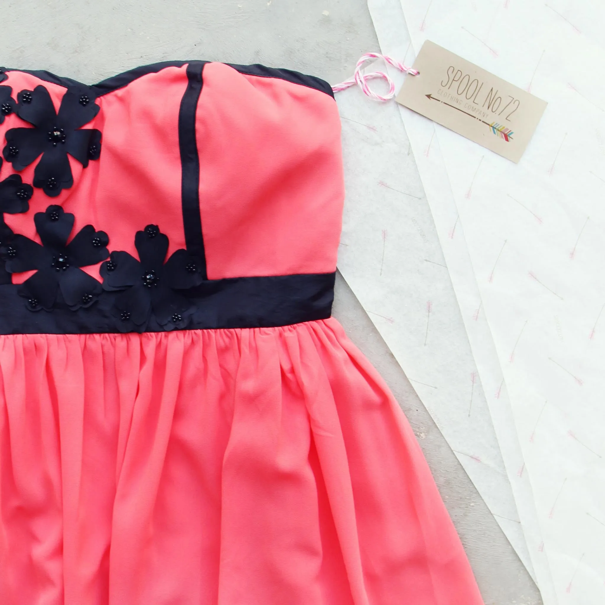 Onyx Flower Dress