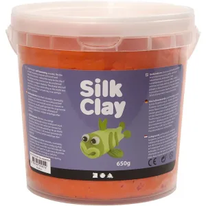 Orange Colour Pliable Lightweight Modelling Compound With Plastic Bucket 650 g