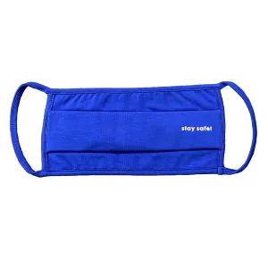 Organic Cotton Double Layers Face Mask - Reusable and Washable - Protective Dust Mask - Wholesale - Unisex Face Mask - Blue