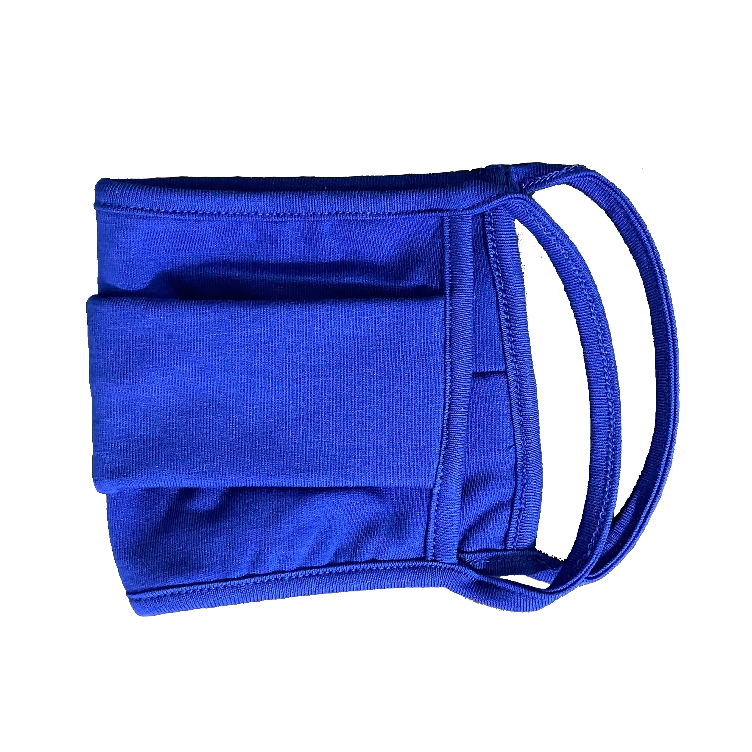 Organic Cotton Double Layers Face Mask - Reusable and Washable - Protective Dust Mask - Wholesale - Unisex Face Mask - Blue