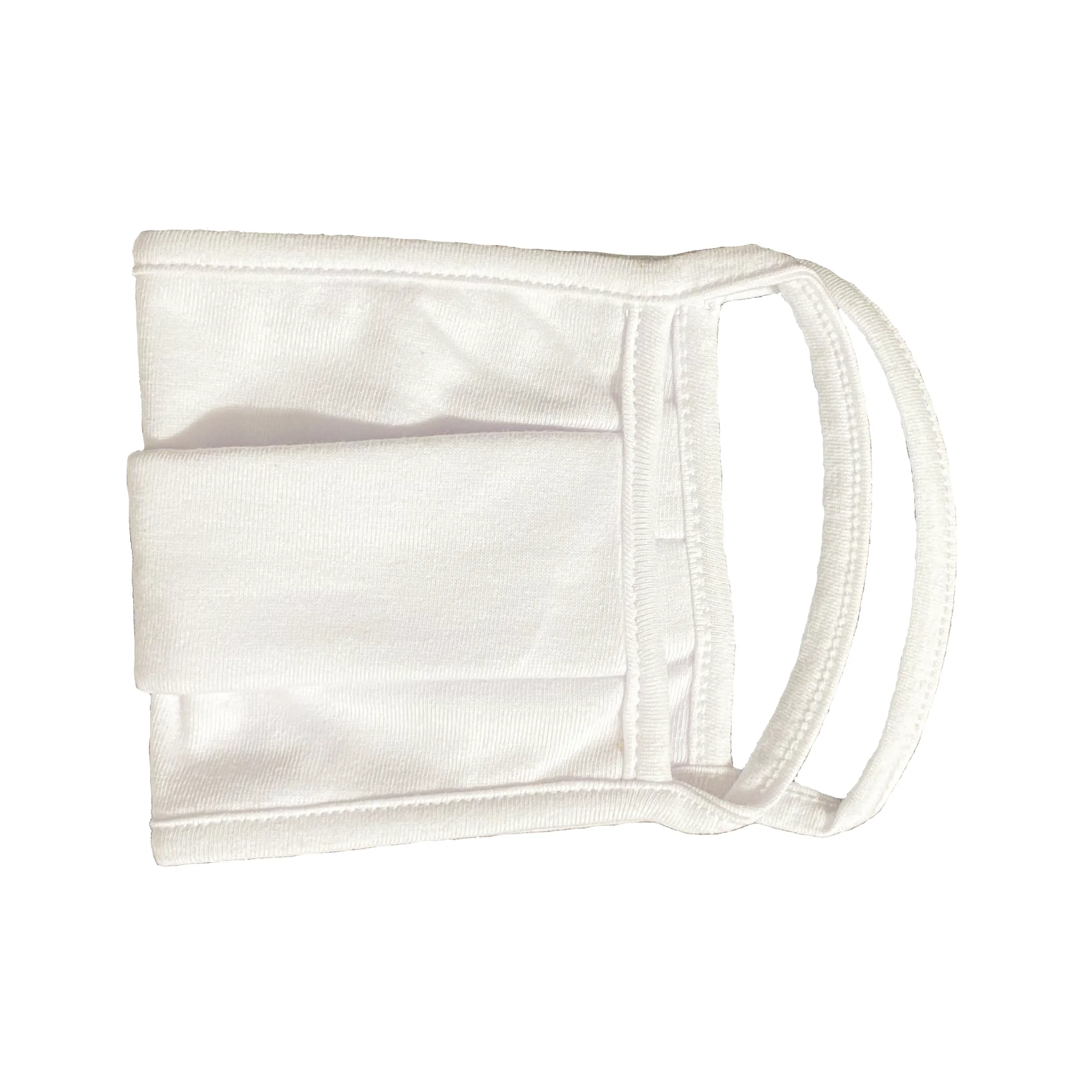 Organic Cotton Unisex Face Mask, Washable & Reusable, Stay Safe Face Covering - White